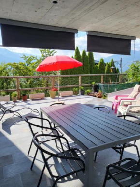 Appartement Randogne avec grande terrasse